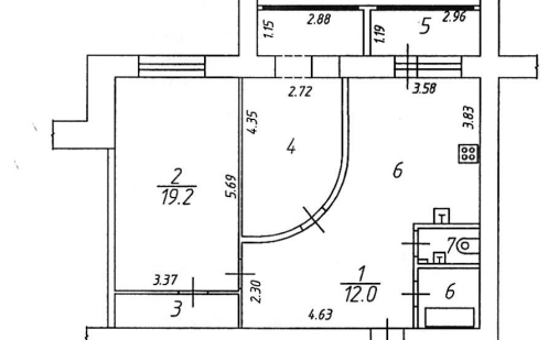 2-комнатная квартира в г. Балашиха