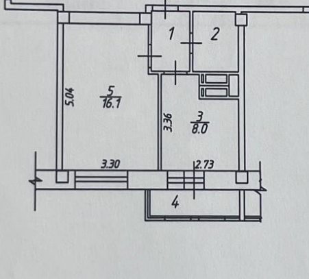 1-комнатная квартира в г. Балашиха
