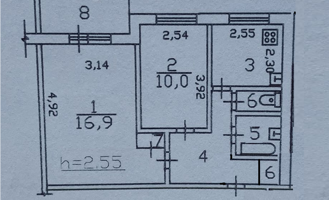 2-комнатная квартира в г. Москва