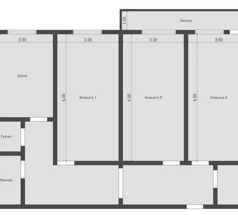 3-комнатная квартира в г. Балашиха