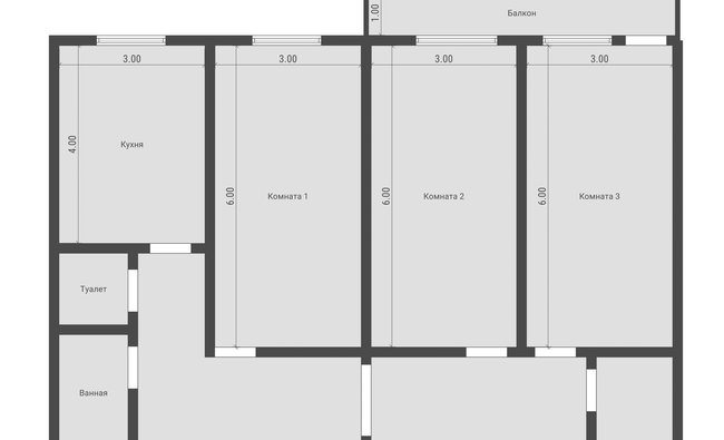 3-комнатная квартира в г. Балашиха